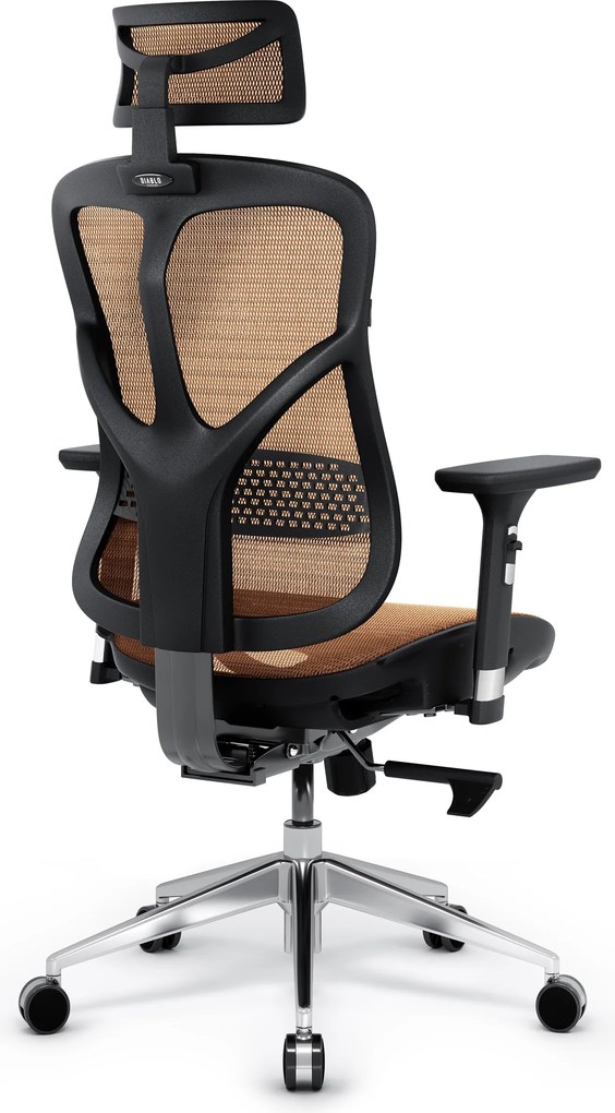 Fotel ergonomiczny Diablo V-Basic, czarno-pomarańczowy