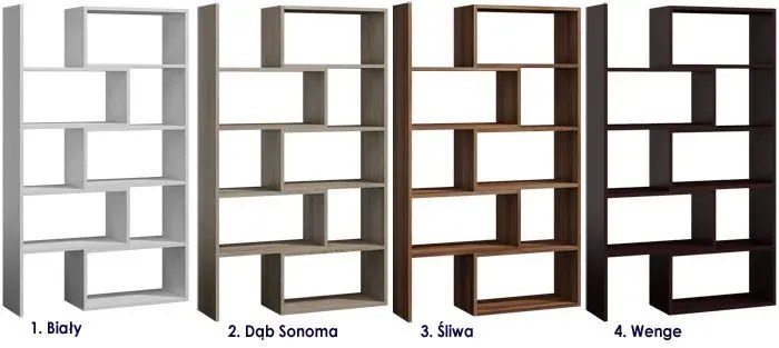 Modułowy regał na książki wenge N1-K45