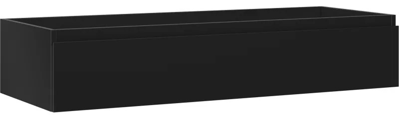 Mexen Orio szafka łazienkowa podumywalkowa 120 cm, 1 szuflada, czarna mat - 91A10-12023-1-BF71