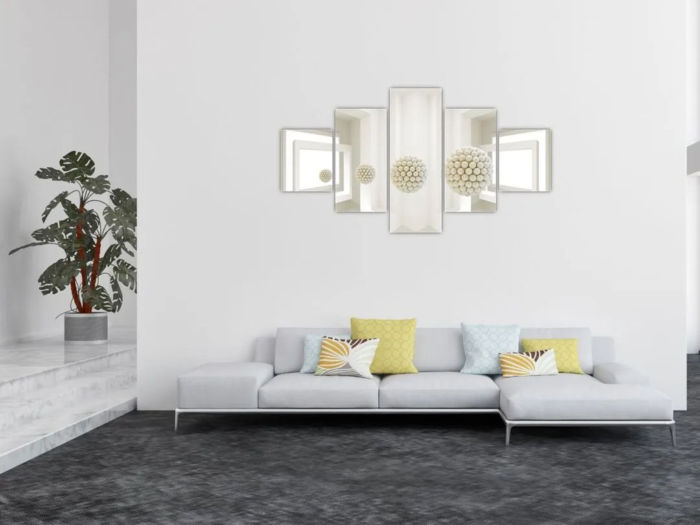 Obraz -Spojrzenie do wnętrza - abstrakcja (125x70 cm)