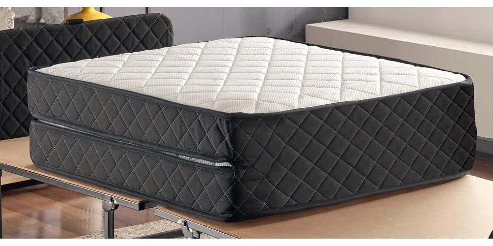 Średnio twardy sprężynowy materac składany 90x200 cm XL – Kalune Design