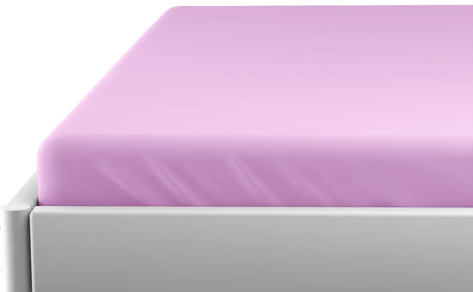 PrzytulneMieszkanie.pl Prześcieradło jersey do dziecięcego łóżeczka EXCLUSIVE 70x140 cm fioletowe