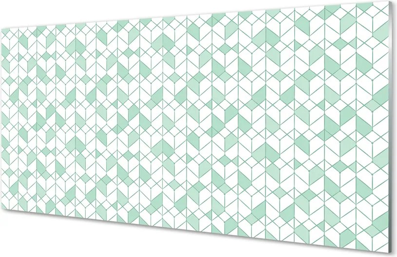 Panel szklany do Kuchni Nowoczesne Sześciany 3D