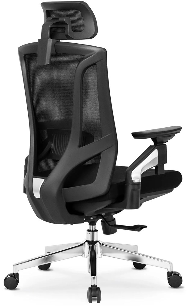 Fotel Biurowy Ergonomiczny Obrotowy WILLY Czarny Nowoczesny