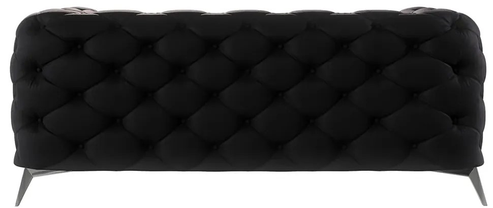 Czarna aksamitna sofa 185 cm Chelsea – Ropez