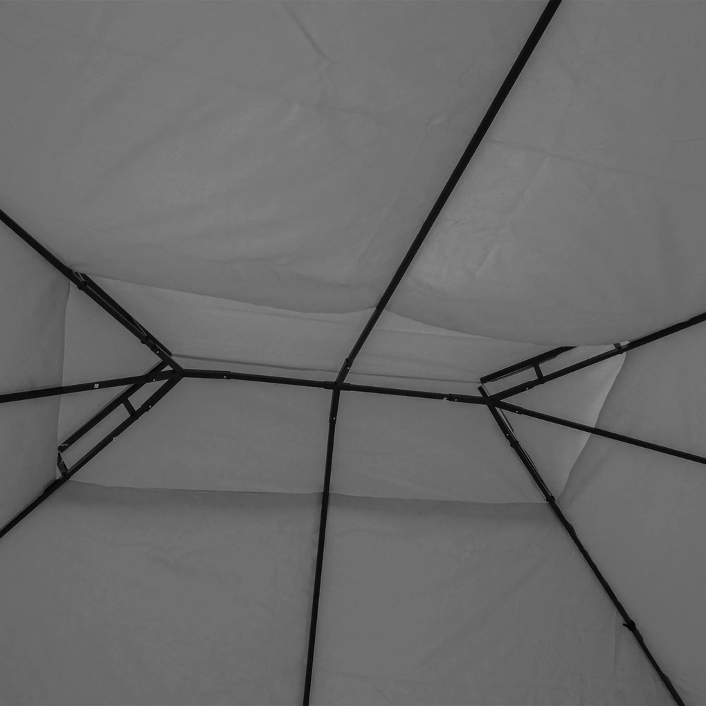 Zapasowy dach pawilonu Outsunny do metalowych pawilonów pawilon ogrodowy namiot imprezowy namiot ogrodowy poliester 3x4 m jasnoszary