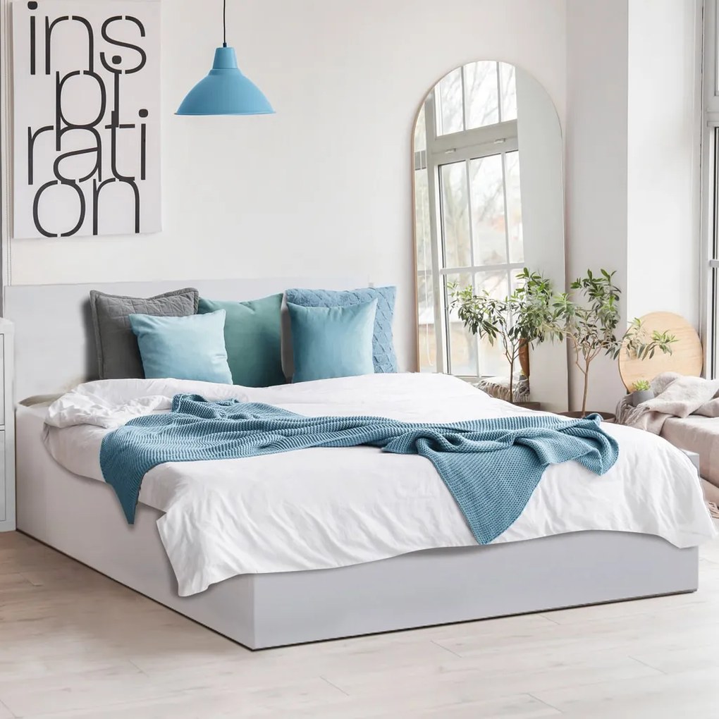 Łóżko  SOFIA 120 x 200 cm, białe Stelaż: Ze stelażem listwowym elastycznym, Materac: Materac Coco Maxi 20 cm
