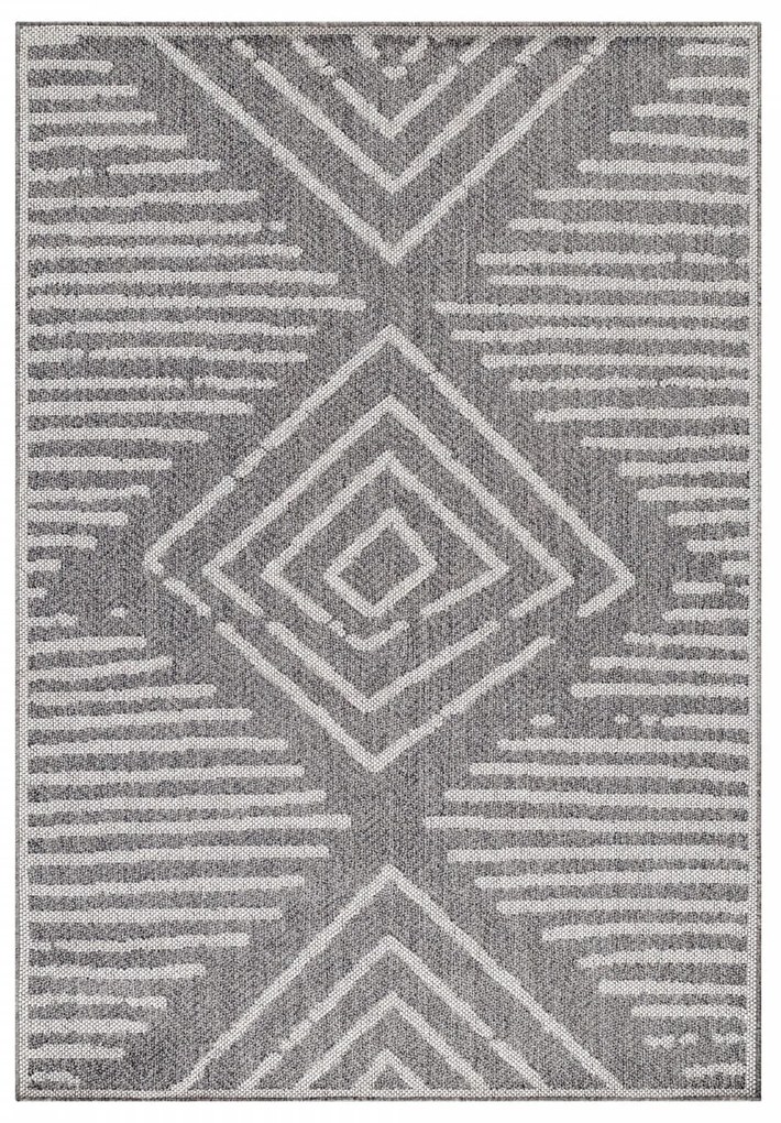 Dywan zewnętrzny Aruba Romby szare 240 cm x 340 cm