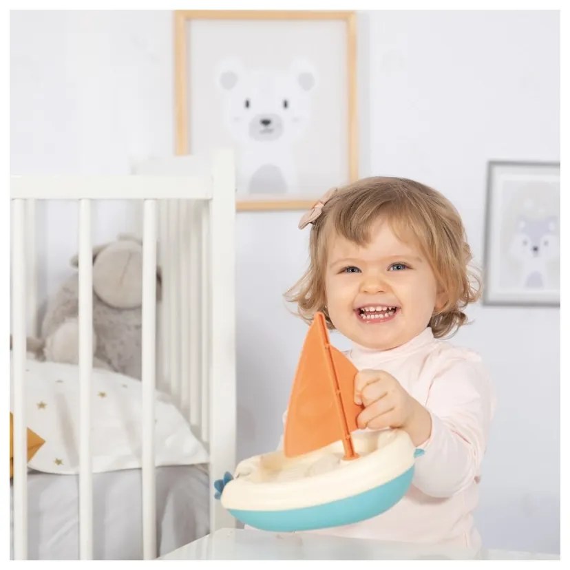 Smoby little green zestaw łódka wieża sorter bioplastik