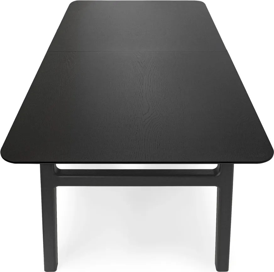 Rozkładany stół z dodatkowym blatem w dekorze dębu 90x180 cm Curved – Woodman