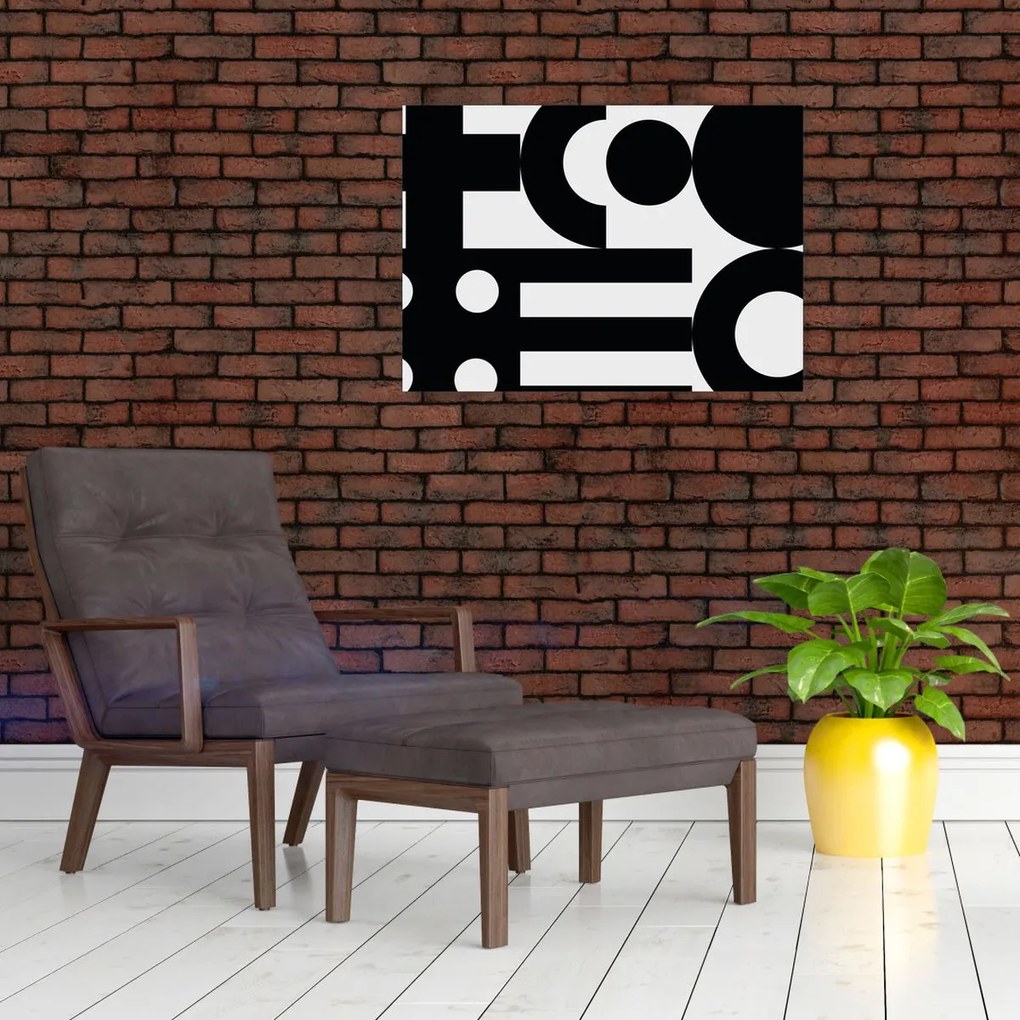 Obraz na szkle - Abstrakcja geometryczna N⁰3 (70x50 cm)