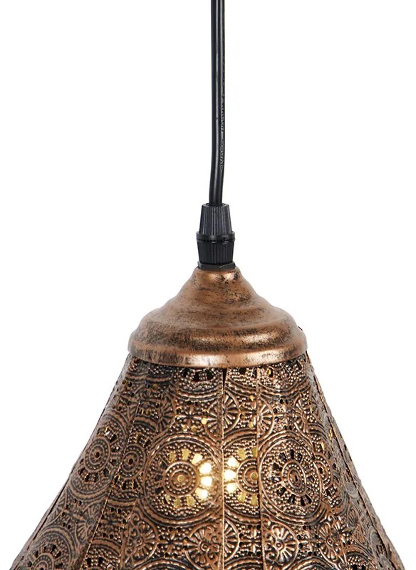 Orientalna lampa wisząca miedziana - Billa DiaKolonialny Oswietlenie wewnetrzne