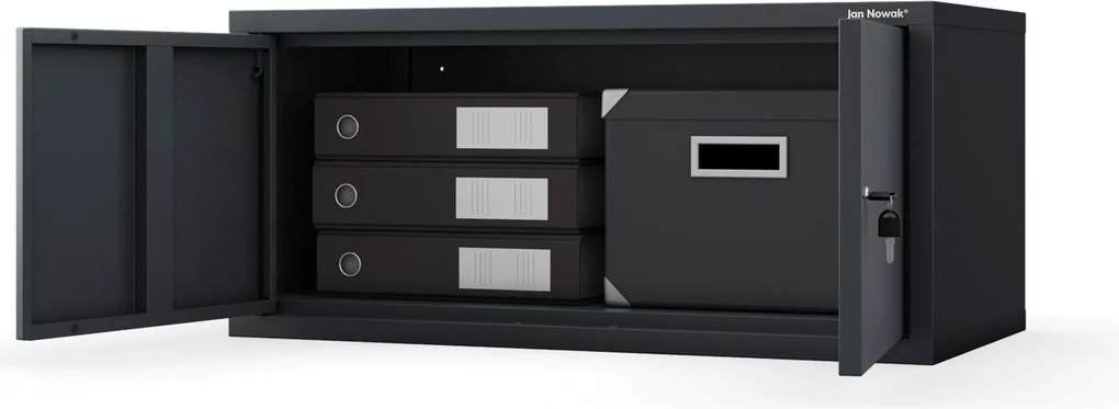 Nadstawka na szafę EWA Compact 800 x 380 x 400 mm, antracytowa