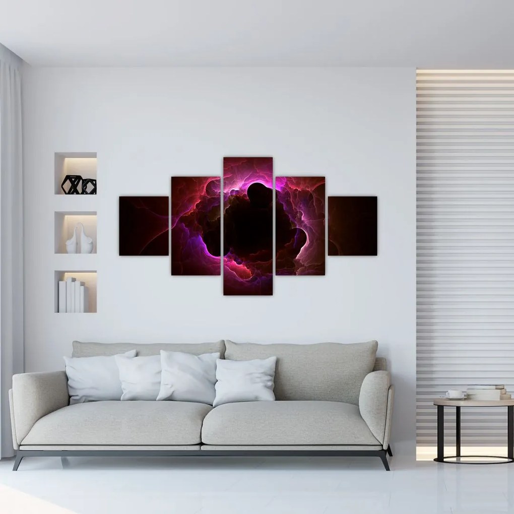 Obraz - abstrakcja chmur (125x70 cm)