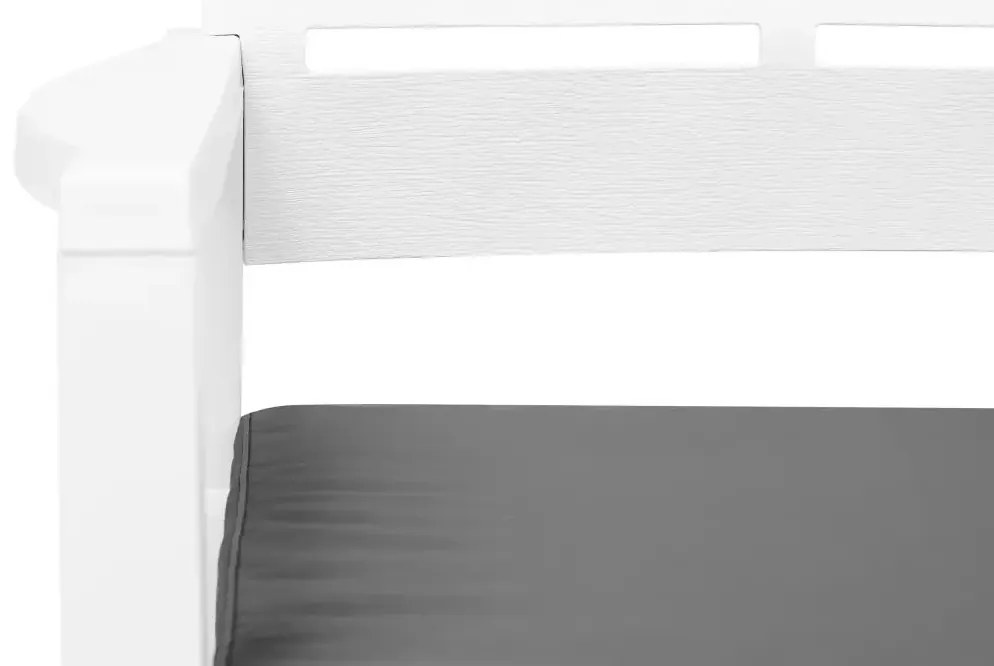 Komplet białych mebli ogrodowych F7-D45