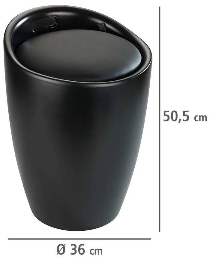 Kosz na pranie z siedziskiem CANDY, 2w1, WENKO