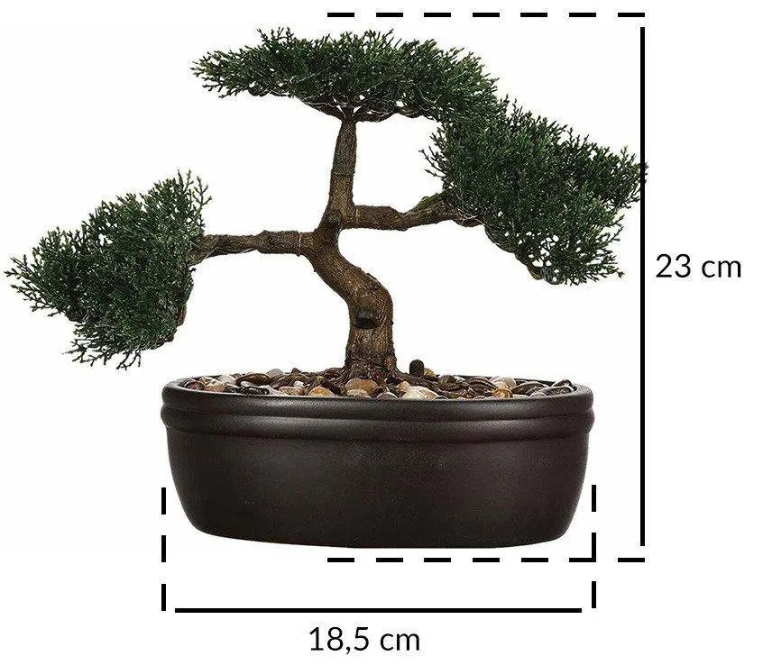 Sztuczne roślina - drzewko bonsai JAPANDI, 23 cm