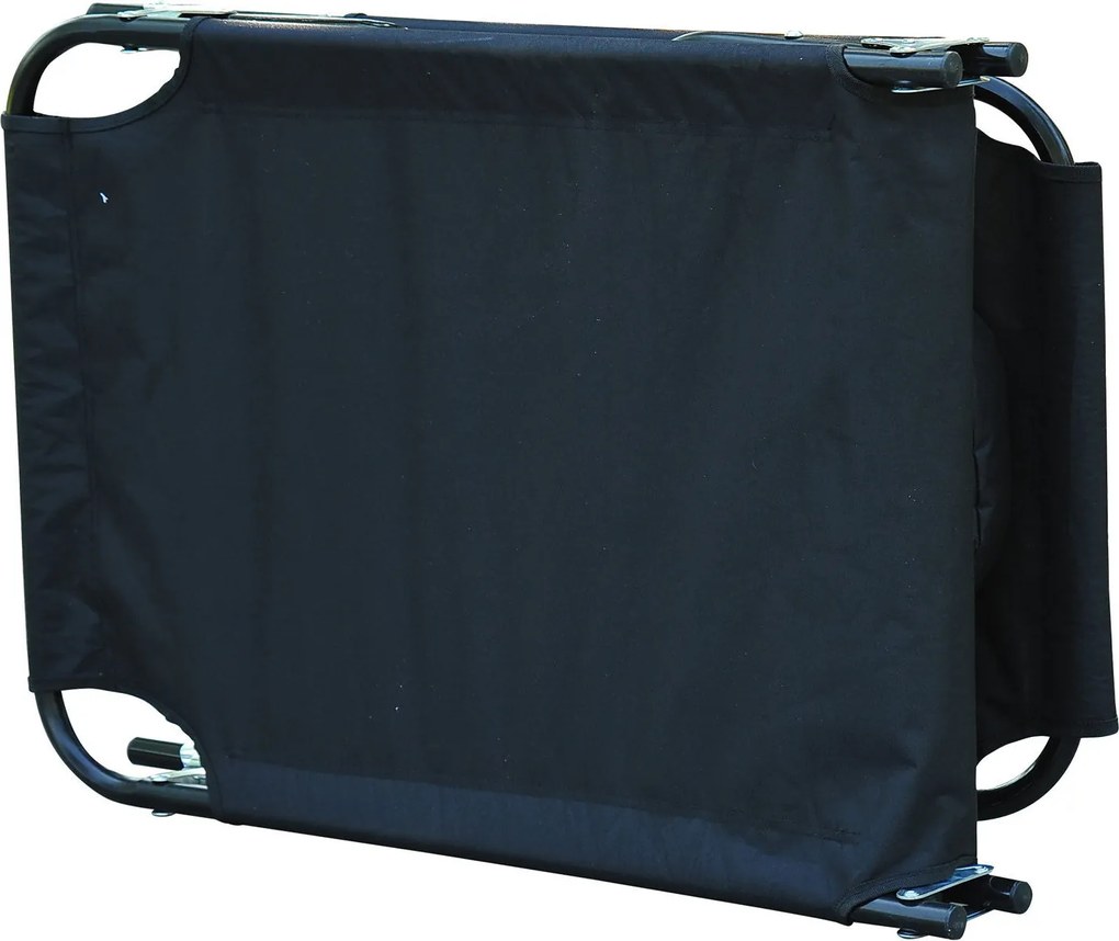 Outsunny Leżak Ogrodowy Relaksacyjny Trójnożny z Okienkiem Czarny Komfort i Styl | Aosom PL