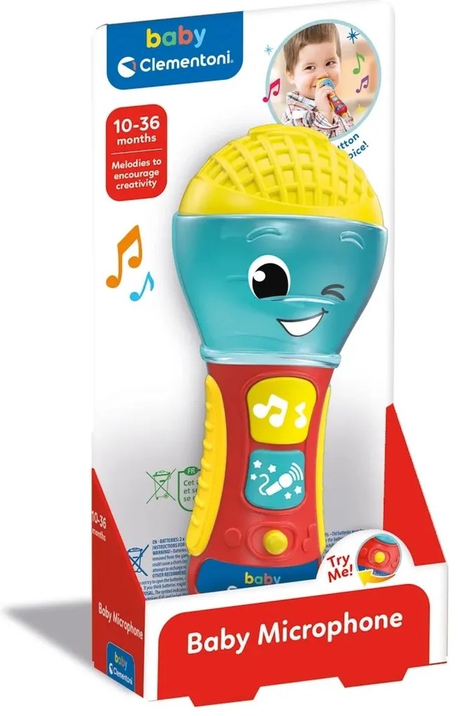Clementoni Mikrofon dla dzieci, 15 cm