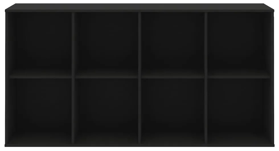 Czarny modułowy system półek 136x69 cm Mistral Kubus – Hammel Furniture