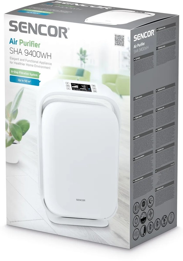 Oczyszczacz powietrza Sencor 9400WH, biały