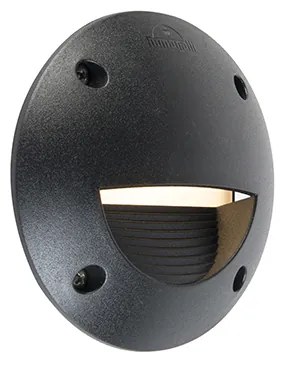 Zewnetrzna Nowoczesny zewnętrzny klosz ścienny czarny z LED IP65 - Leti Nowoczesny Oswietlenie zewnetrzne