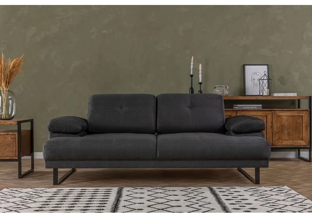 Ciemnoszara sofa 199 cm Mustang – Balcab Home