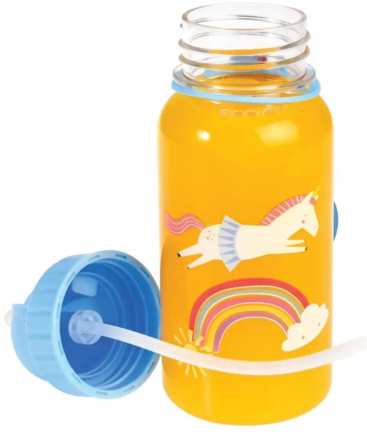 Niebieska butelka dla dzieci z tritanu 500 ml Magical Unicorn – Rex London