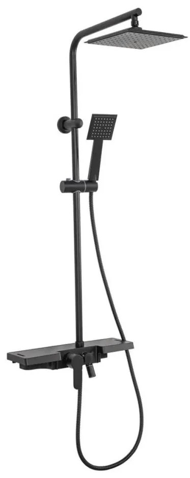 REA-P0636 - Zestaw prysznicowy BRAVO, czarny mat