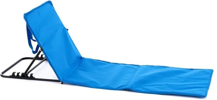 Regulowana podkładka plażowa z oparciem, niebieska, 2 sztuki