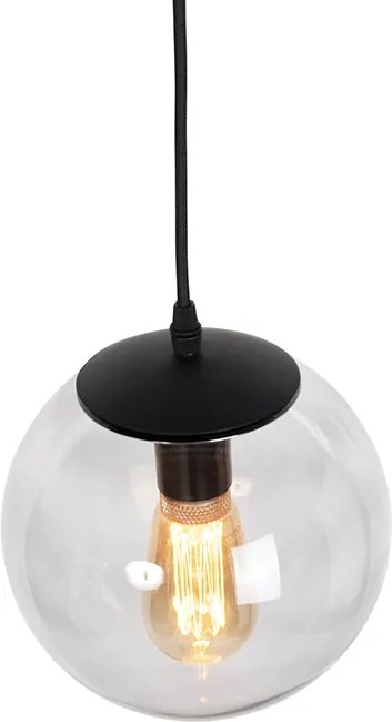 Nowoczesna lampa wisząca szara 20 cm - Pallon