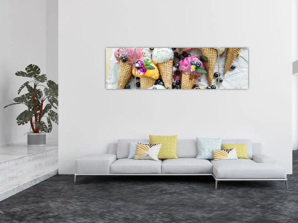 Obraz z lodami (170x50 cm)