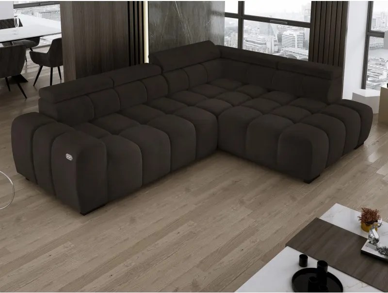 Narożnik BULL L Prawostronny z Elektryczną Regulacją SALVADOR 04 WERSAL