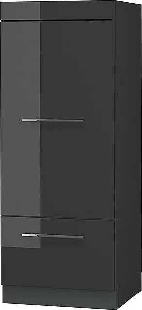 Szafka do mikrofalówki antracyt wysoki połysk 60x58.1x153.6 fame-line