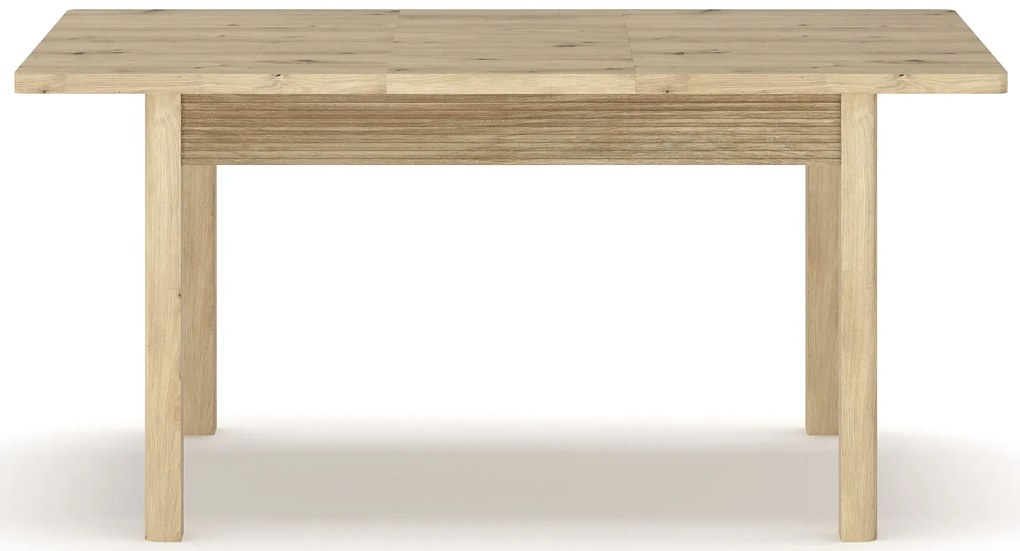 Prostokątny stół rozkładany ryflowany dąb artisan Z5-L01