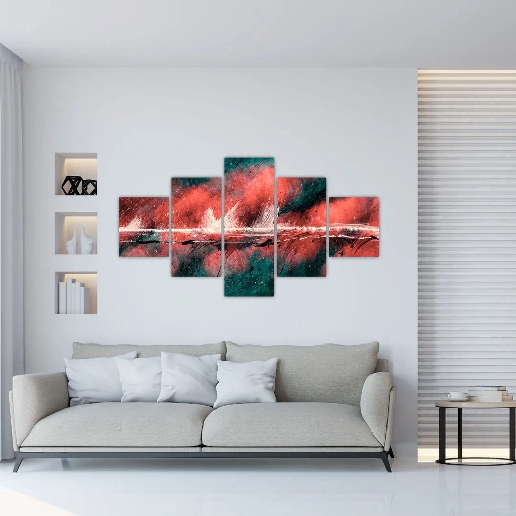 Obraz - Wybuch nafty (125x70 cm)
