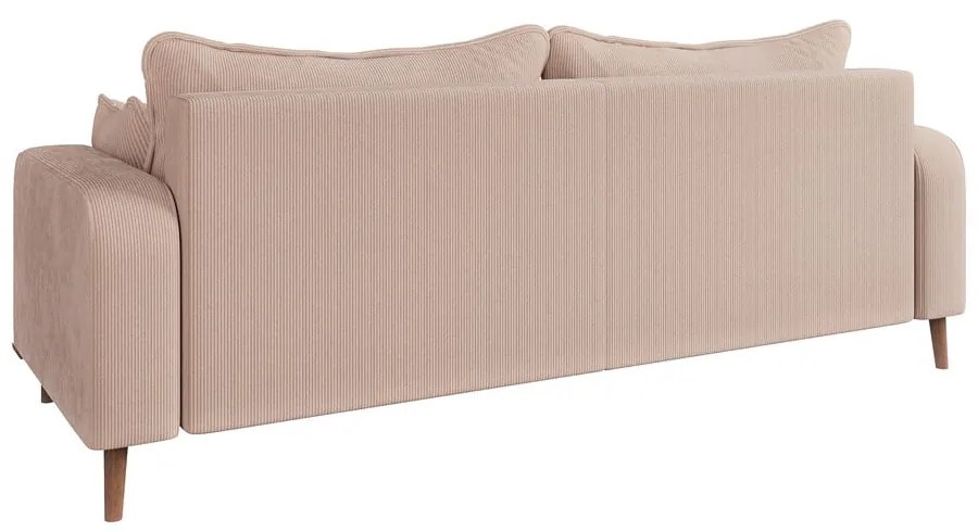 Beżowa sztruksowa sofa 220 cm Beata – Ropez