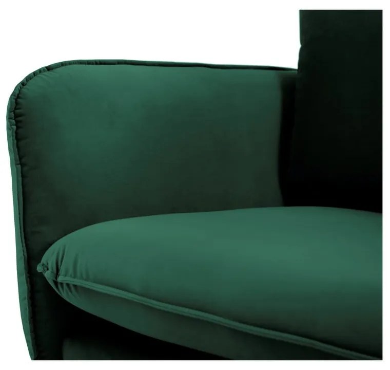 Zielona aksamitna sofa Cosmopolitan Design Vienna, 200 cm