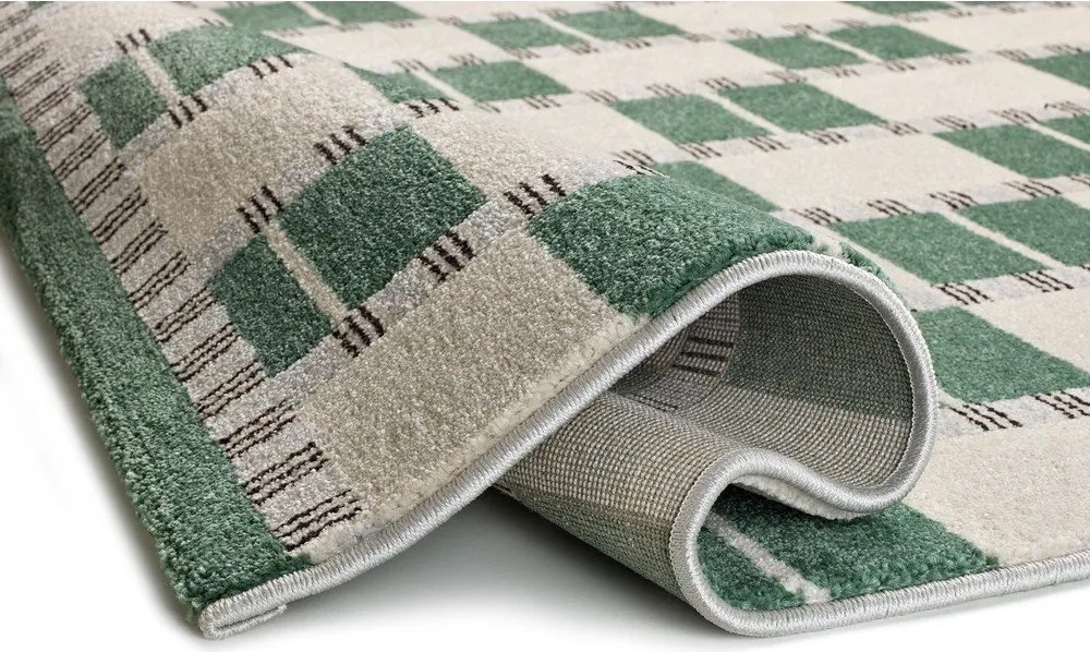 Zielony/beżowy dywan 133x190 cm Astra – Universal