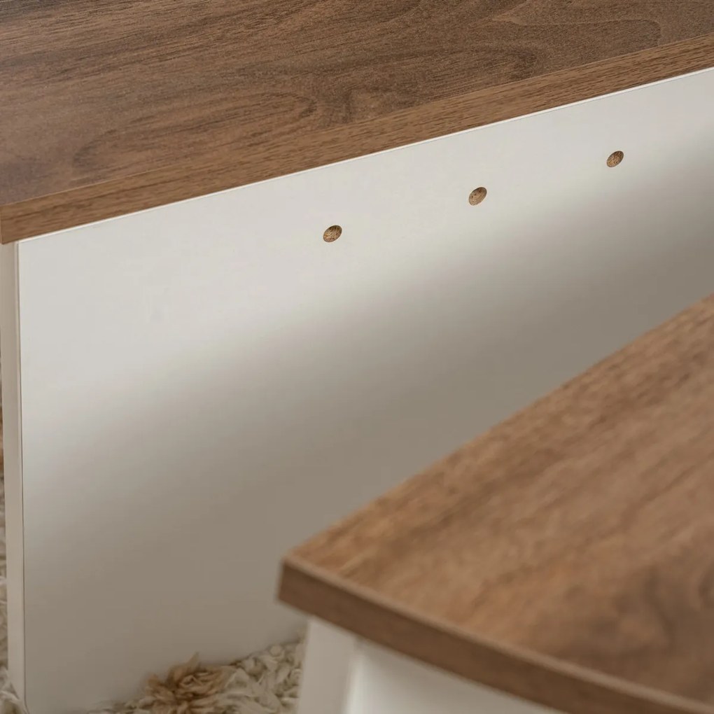 Stolik kawowy Orion Walnut White