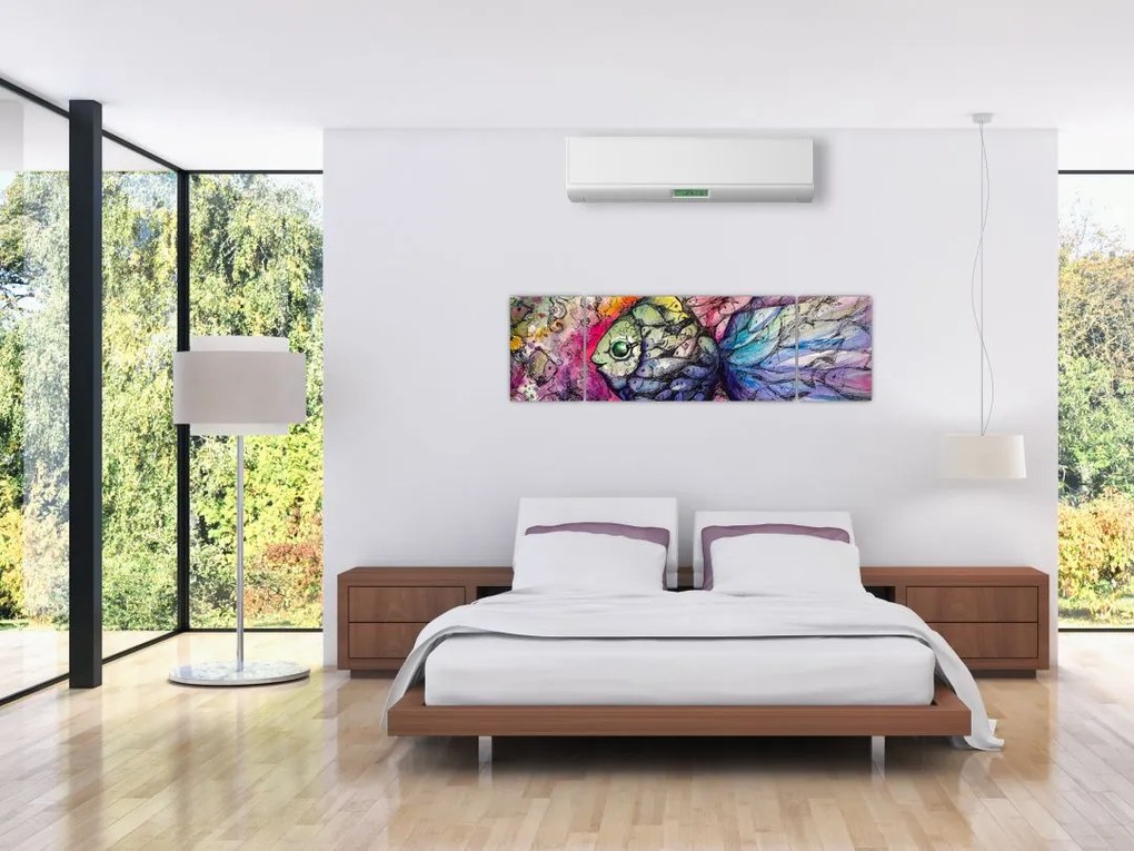 Obraz - Kolorowa rybka (170x50 cm)
