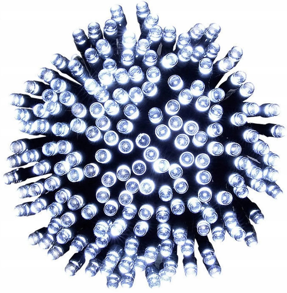 Lampki świąteczne solarne zewnętrzne, 200 LED
