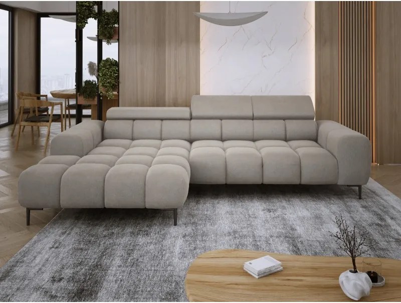 Narożnik PLAZA MINI wolnostojący Lewostronny w tkaninie Promocyjnej APHRODITE 04 WERSAL