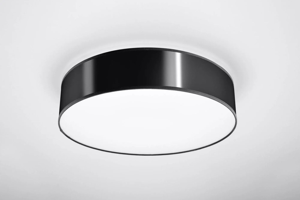 Okrągły czarny plafon LED E779-Vati