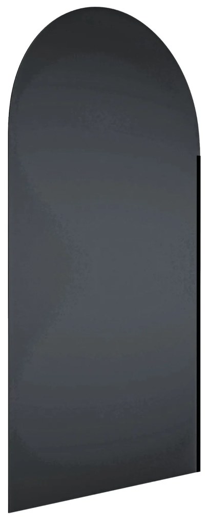 Parawan nawannowy półokrągły MOLIS Oval Black szkło czarne | Różne rozmiary : Kolor profili kabiny - złoty, Rozmiar - 70x140 cm