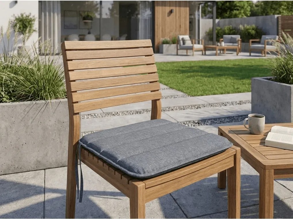 Poduszka na krzesło LINGE GREY 37x37 cm, szary