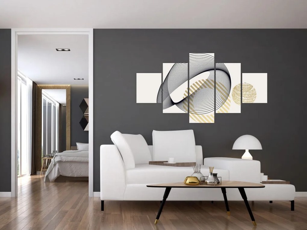 Obraz - Kształty geometryczne N⁰3 (125x70 cm)