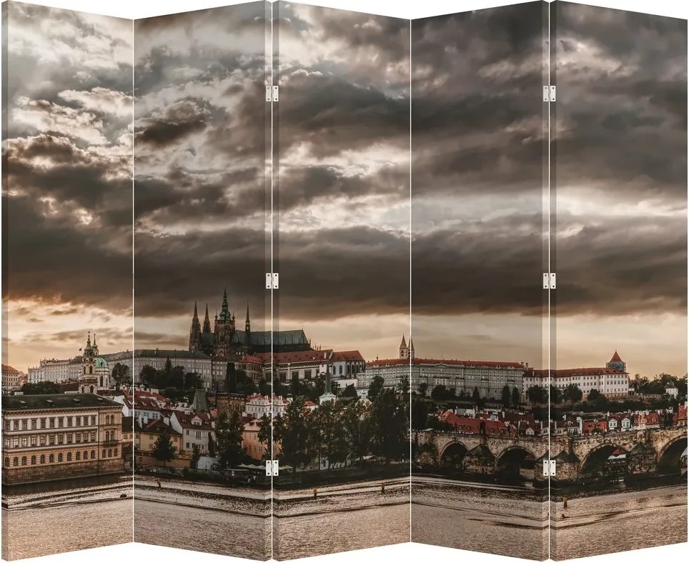 Parawan - Pochmurna Praga (210x170 cm)