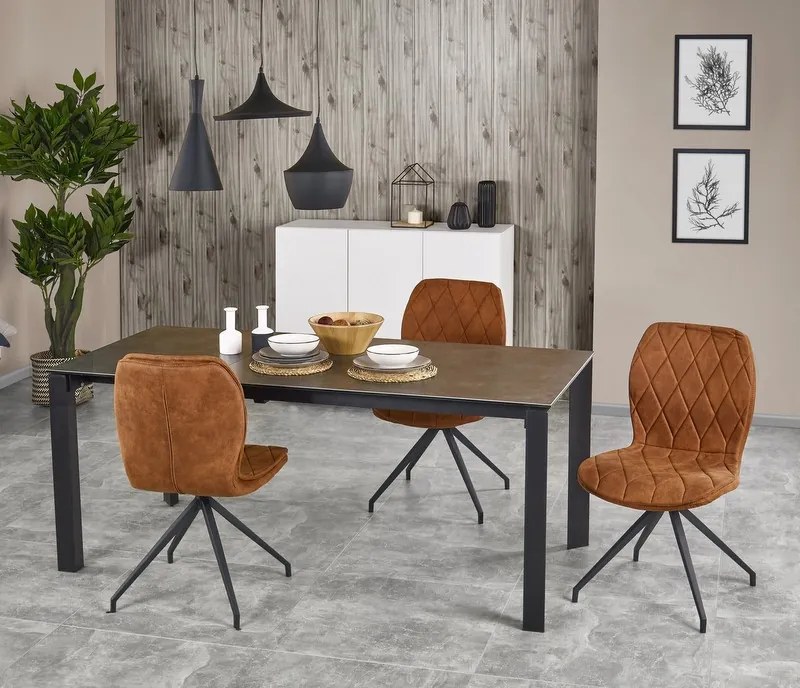 Pikowane krzesło na giętych nogach K237