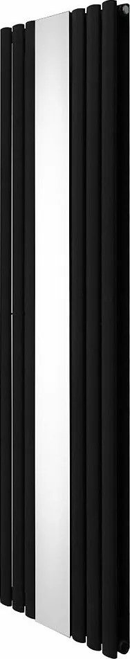 Owalny grzejnik lustrzany - 1800 mm x 500 mm - czarny